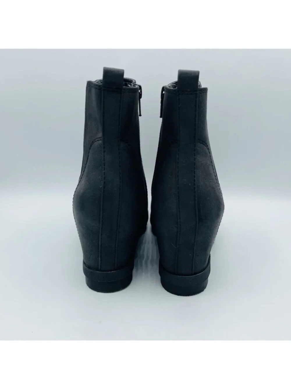 Sonoma Shoes Women's Size 6 M Black Hidden Wedge Heels Booties Boot Ortholite